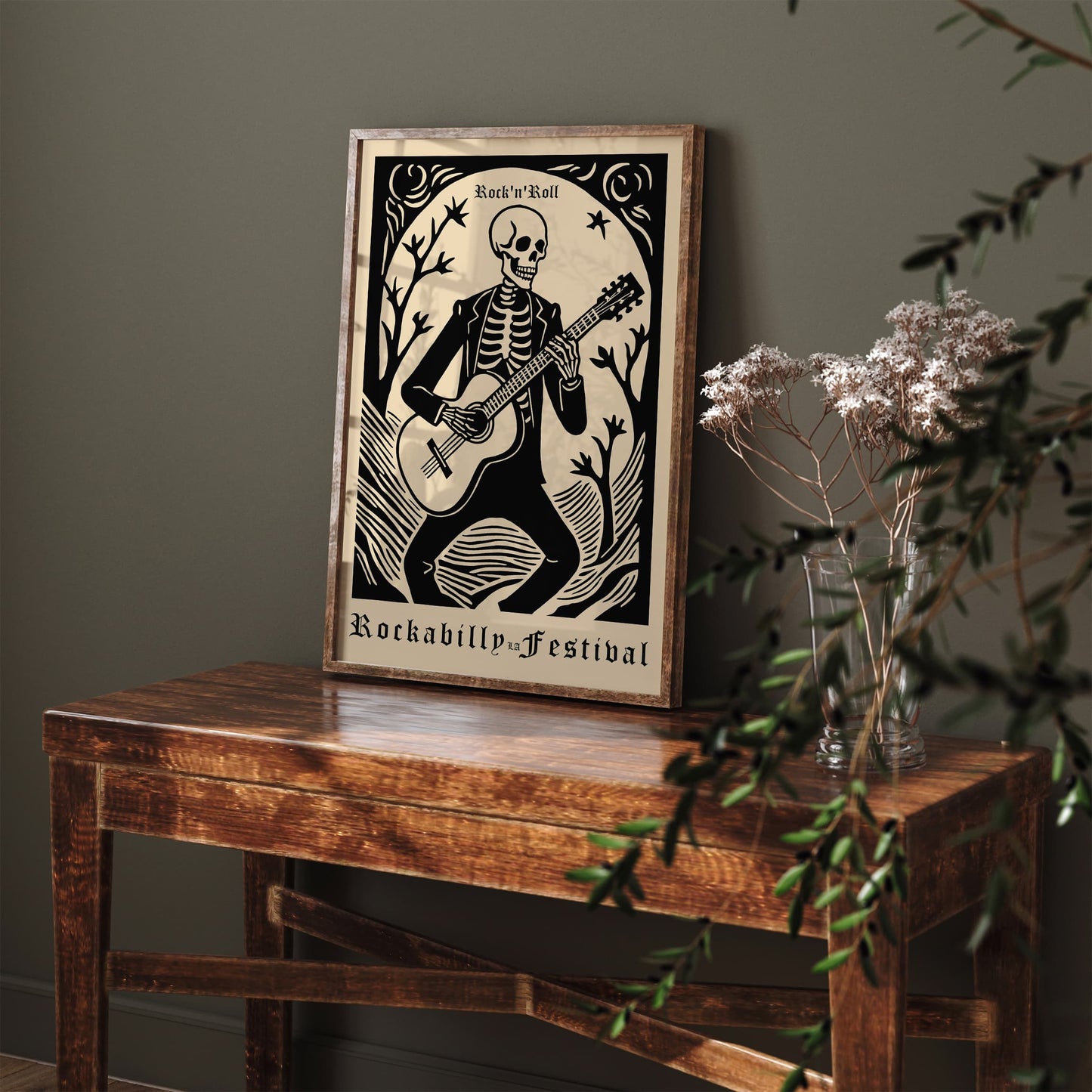 Rockabilly LA Music Festival Art Print