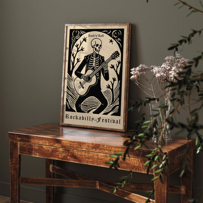 Rockabilly LA Music Festival Art Print