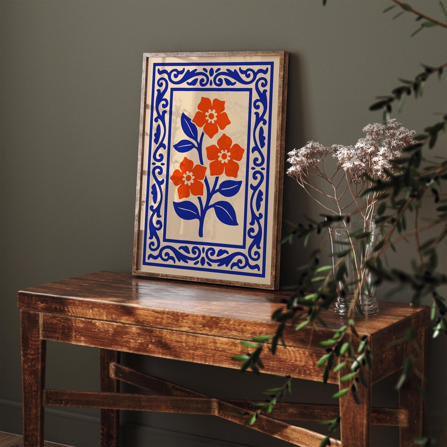 Botanical Floral Poster - Flower Wall Art Print