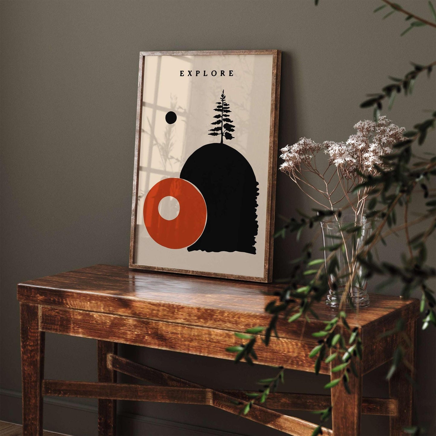 Explore Modern Minimalist Travel Poster