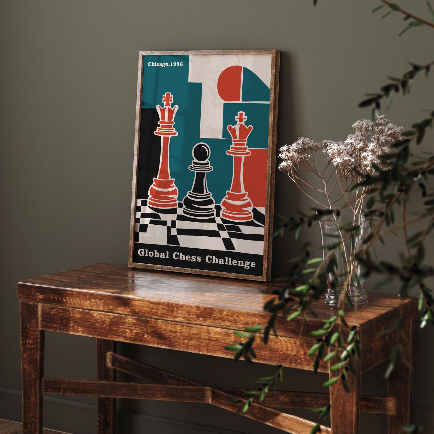 Global Chess Challenge Chicago Poster