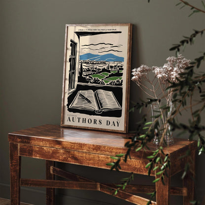 Authors Day Book Lovers Art Print