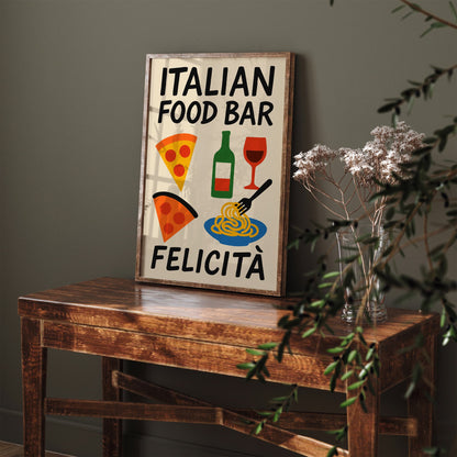 Felicita Italian Food Bar Art Print