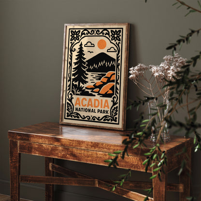 Acadia National Park Poster - Travel Art Print