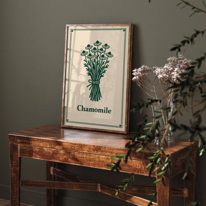 Chamomile Minimalist Kitchen Art Poster