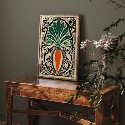 Rococo Carrot Victorian Kitchen Wall Art Decor