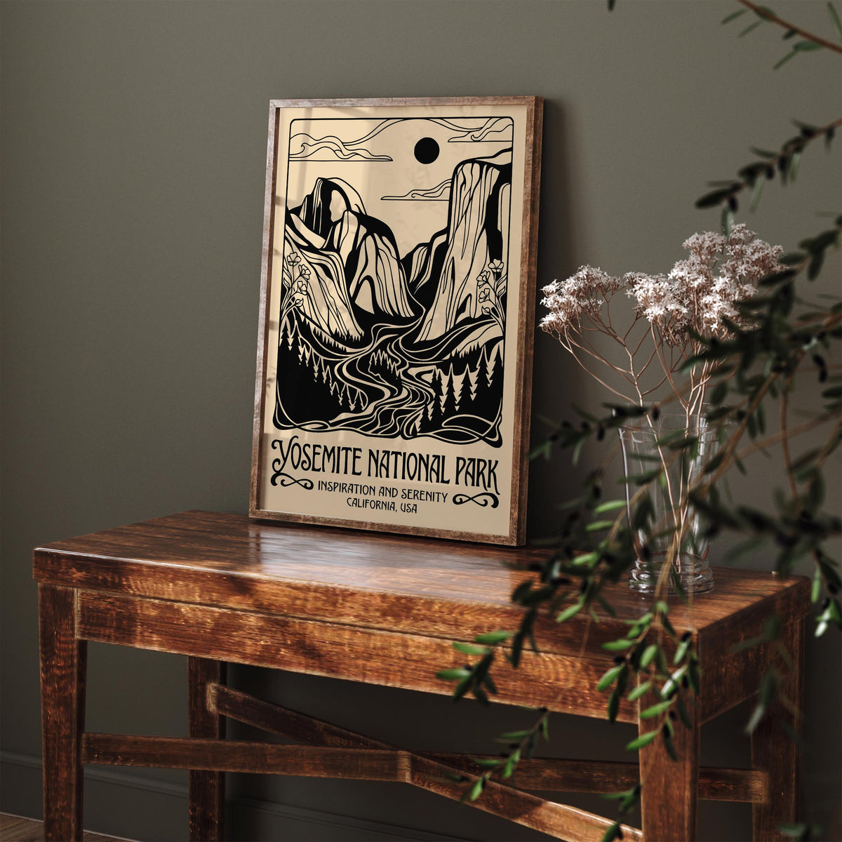 Vintage Yosemite National Park Poster