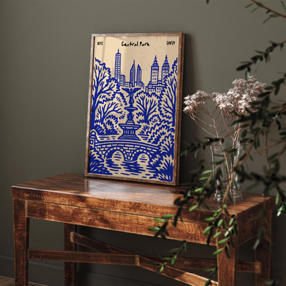 Central Park NYC Poster - New York City Wall Art Print