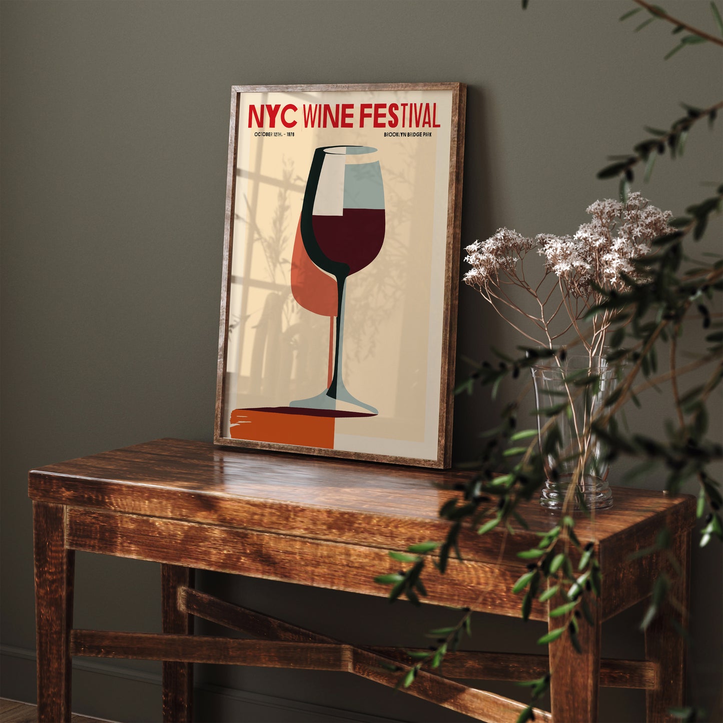 NYC Wine Festival Minimal Poster