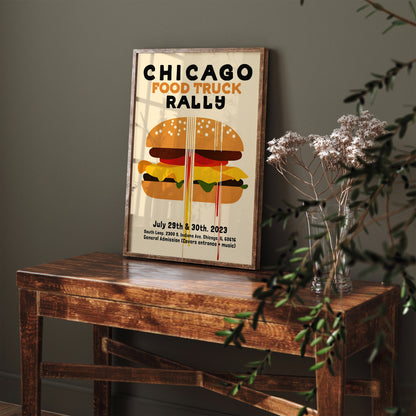 Chicago Food Truck Poster Reproduction