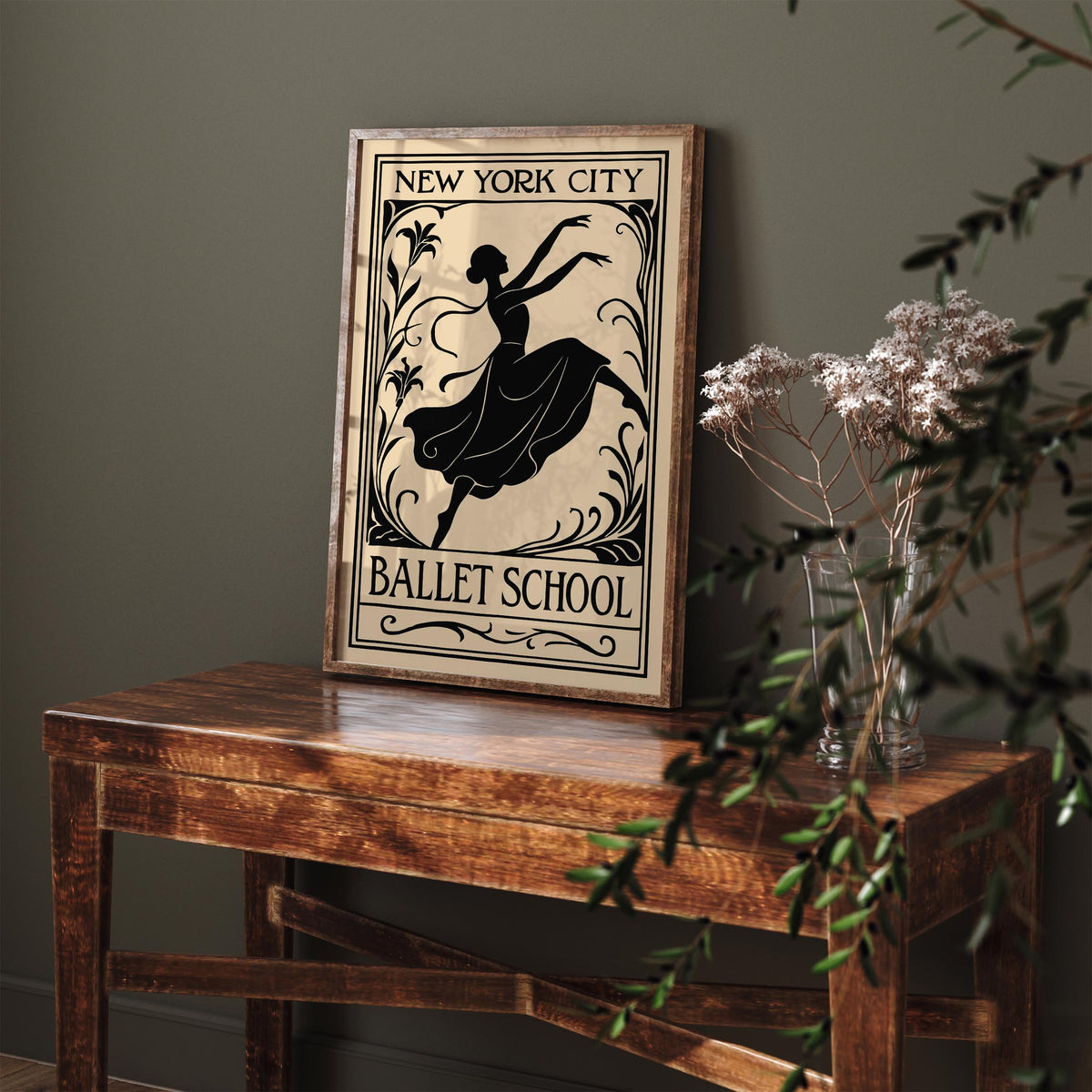 New York Ballet School Art Poster