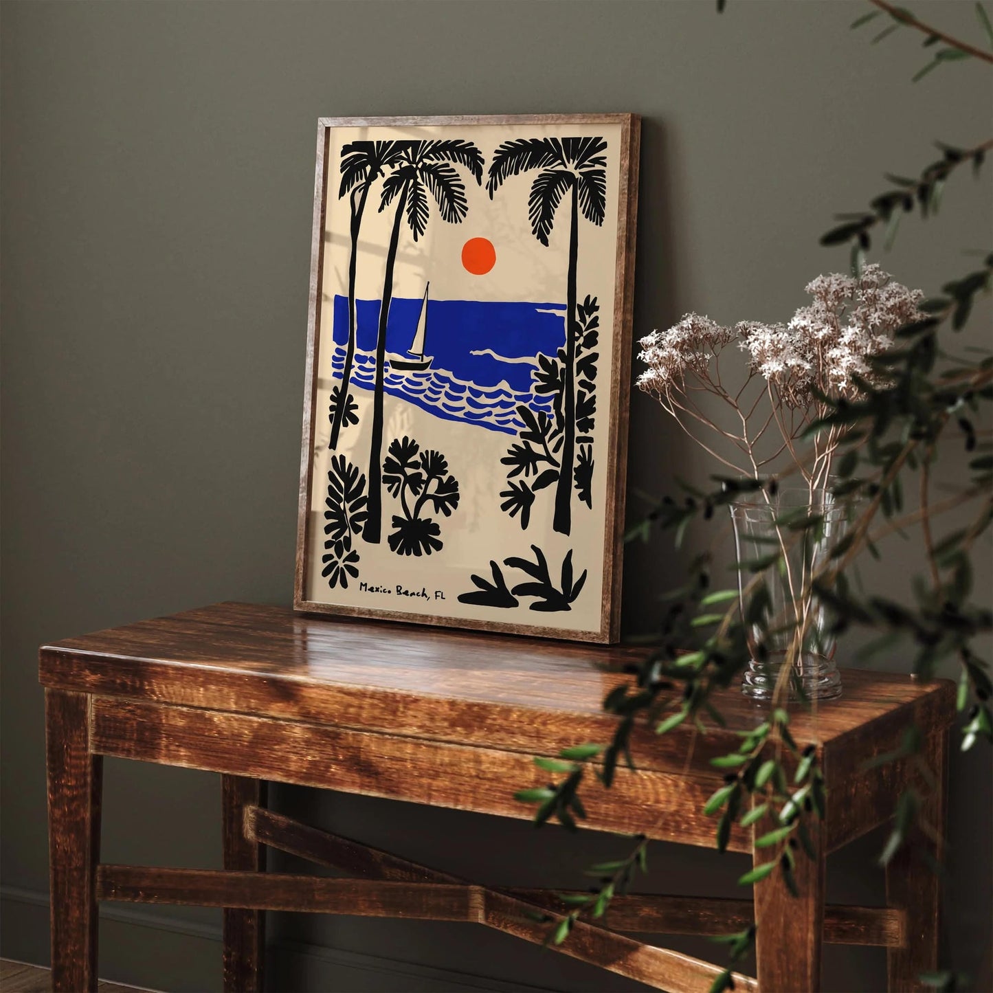 Mexico Beach Florida Travel Poster