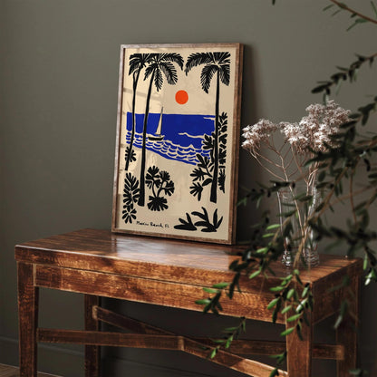 Mexico Beach Florida Travel Poster