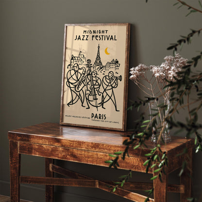 Midnight Jazz Festival Paris Poster