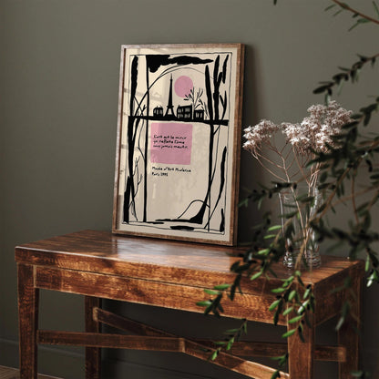 Museum Paris France Poster – Retro Art Print