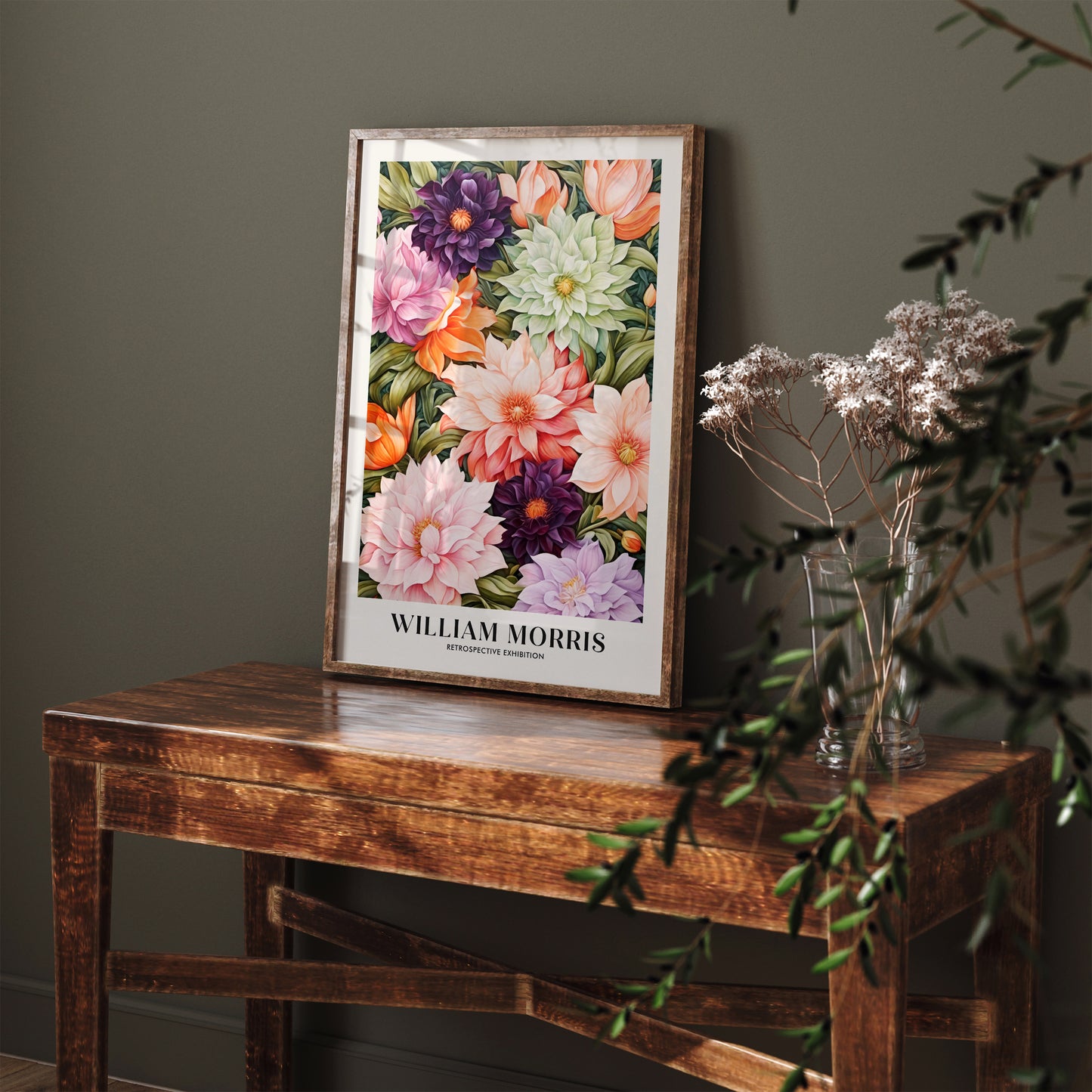 Pastel Floral William Morris Wall Art