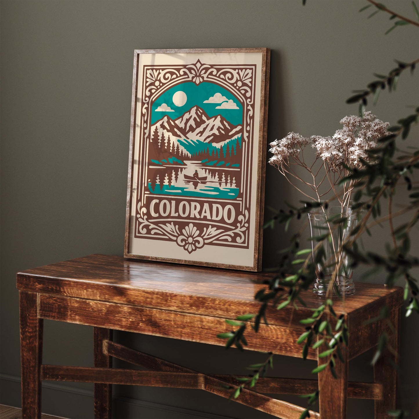 Colorado Travel Poster - Retro Landscape Wall Art