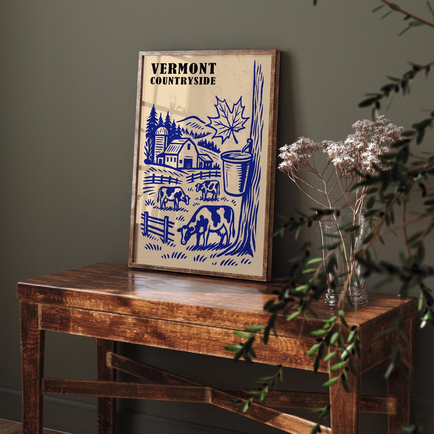Vermont Countryside Travel Poster