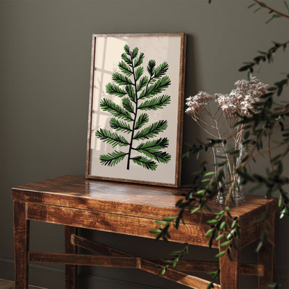 Christmas Tree Branch Poster