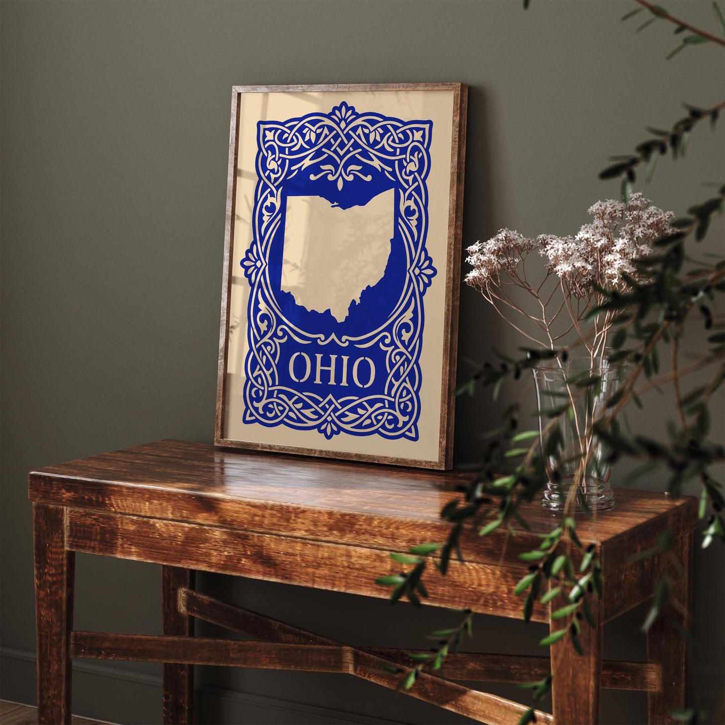 Ohio Blue Travel Poster