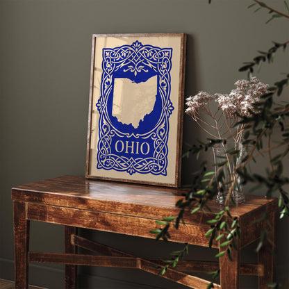 Ohio Blue Travel Poster