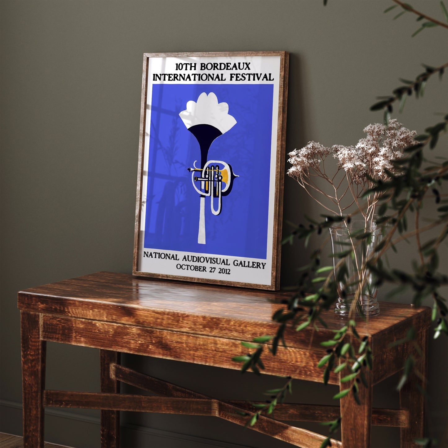 2012 Jazz Festival - Blue Trumpet Poster