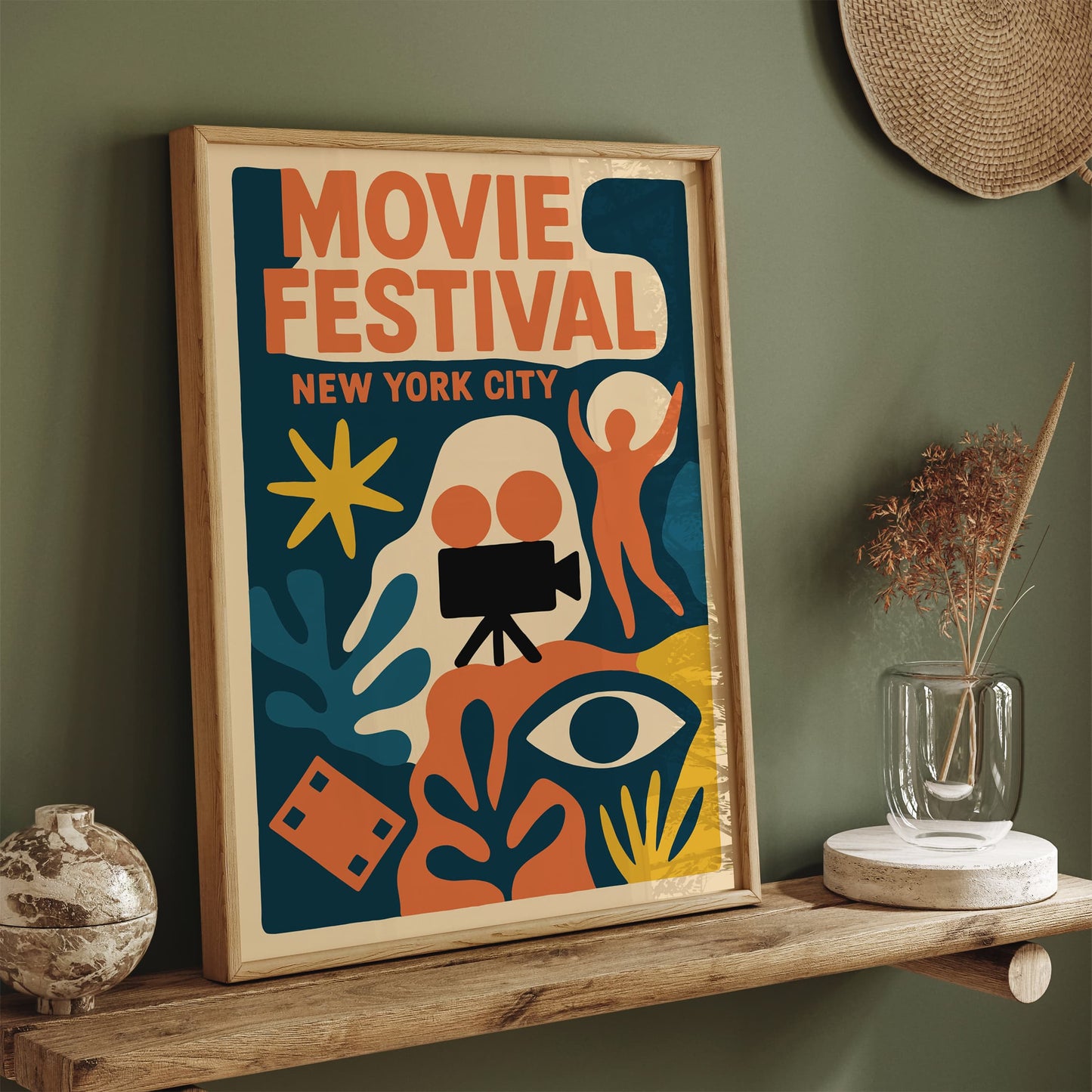 Movie Festival New York City Retro Poster