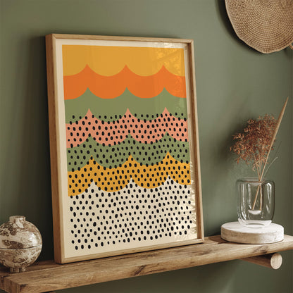 Mid Century Modern Poster - Abstract Retro Wall Art