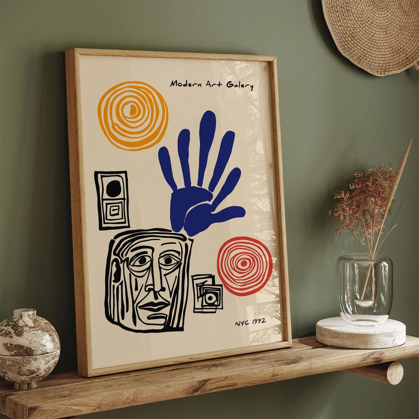 Modern Art Gallery Cubism Exhibition Poster