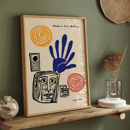 Modern Art Gallery Cubism Exhibition Poster