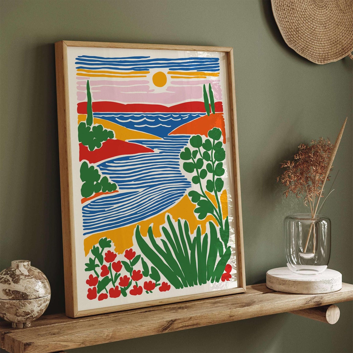 Colorful Peacefaul Landscape Poster