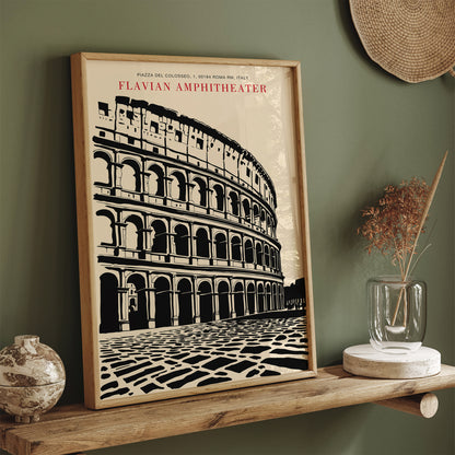 Colloseum Vintage Travel Art Print