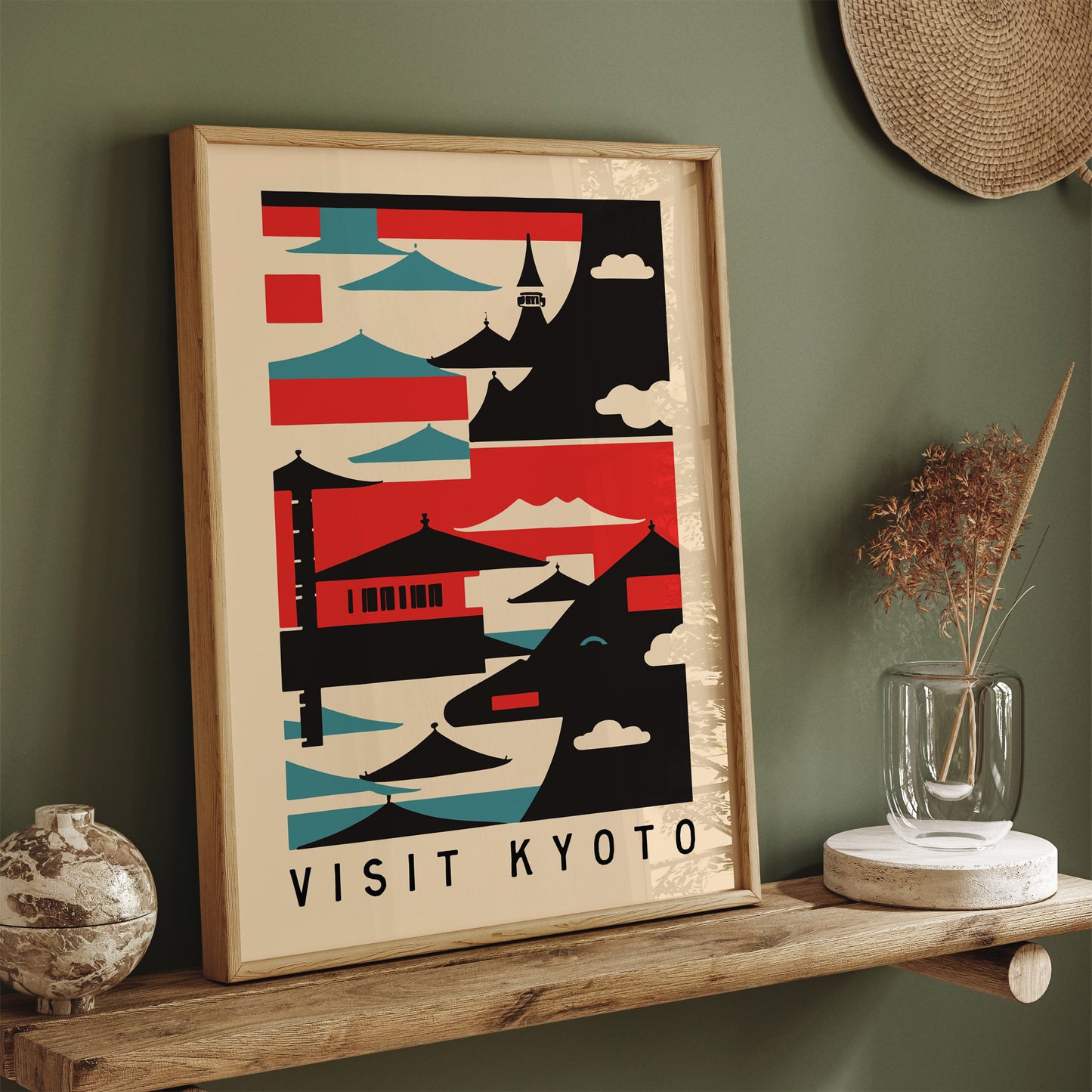 Visit Kyoto Japanese Style Wall Art