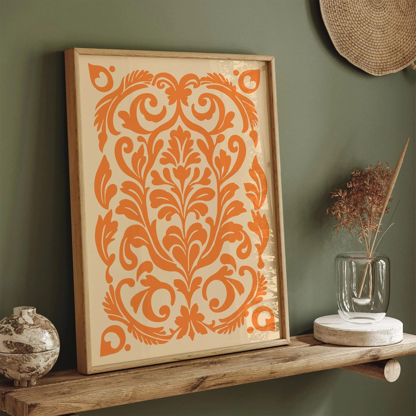 Eclectic Ornamental Floral Art Print