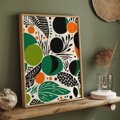 Green Abstract Nature Wall Art