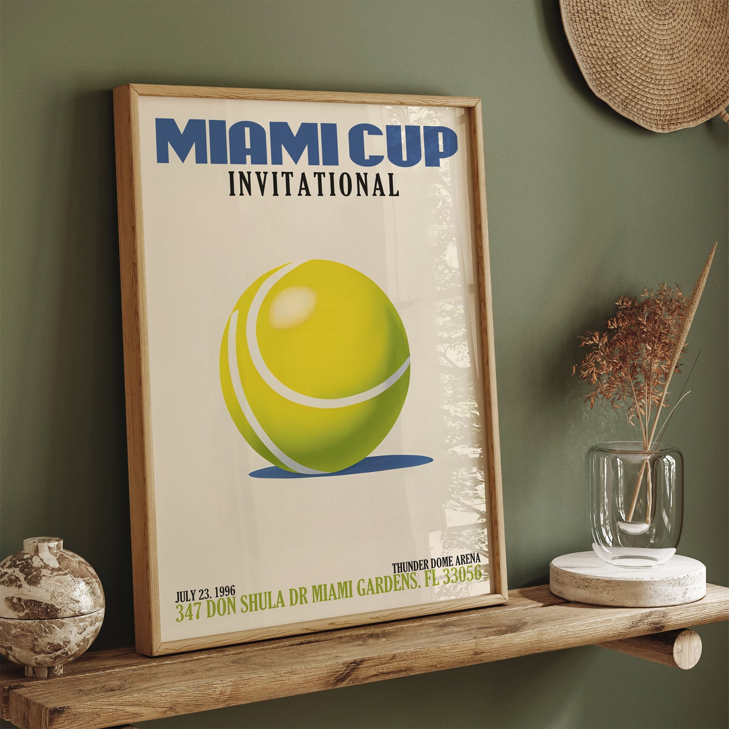 Miami Cup International Tennis Poster