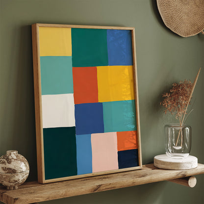 Modern Geometric Colorful Klee Art Print