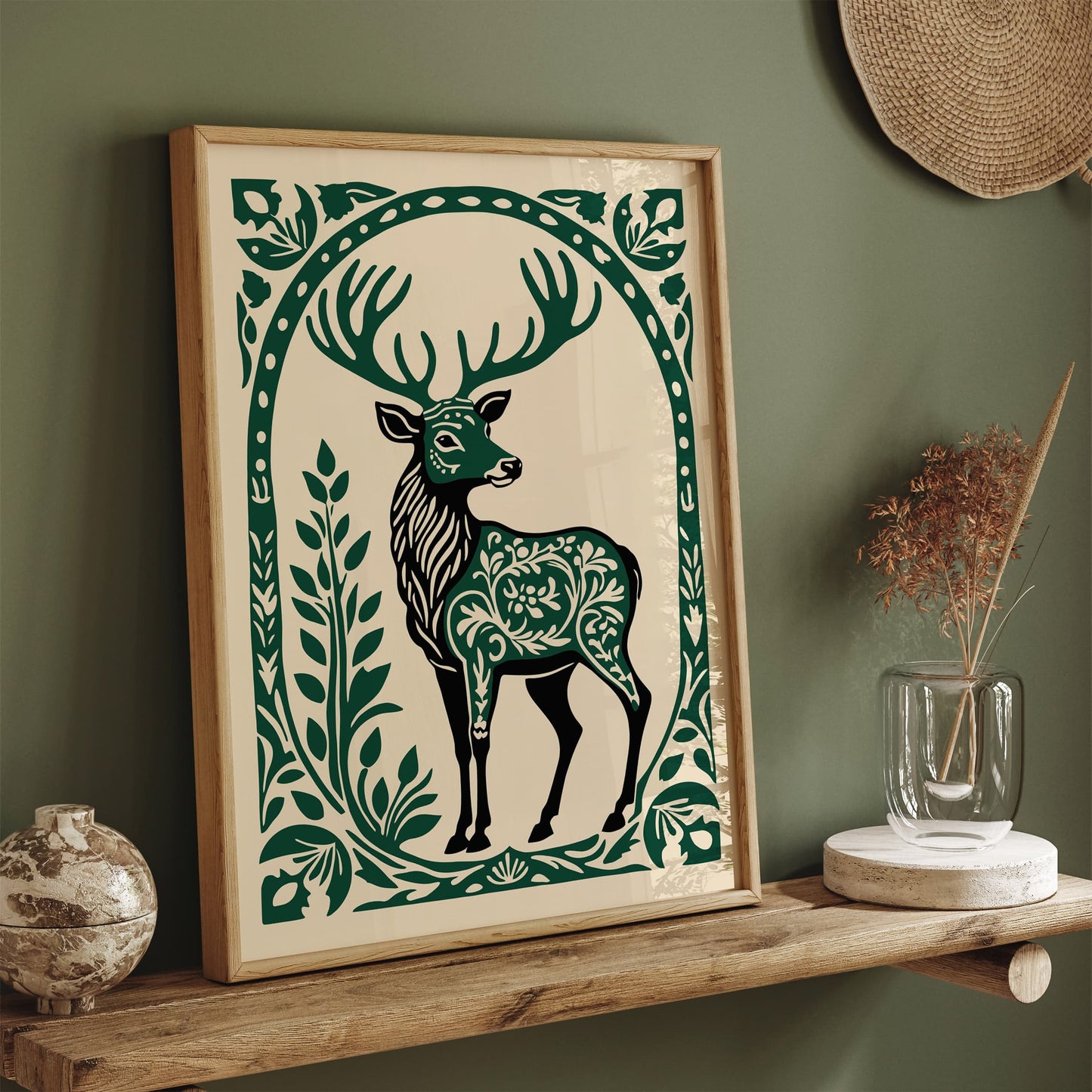 Wildlife Deer Nature Art Print