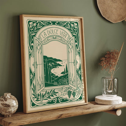 La Dolce Vita Italian Landscape Poster