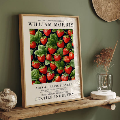 Red Strawberries Kitchen Poster