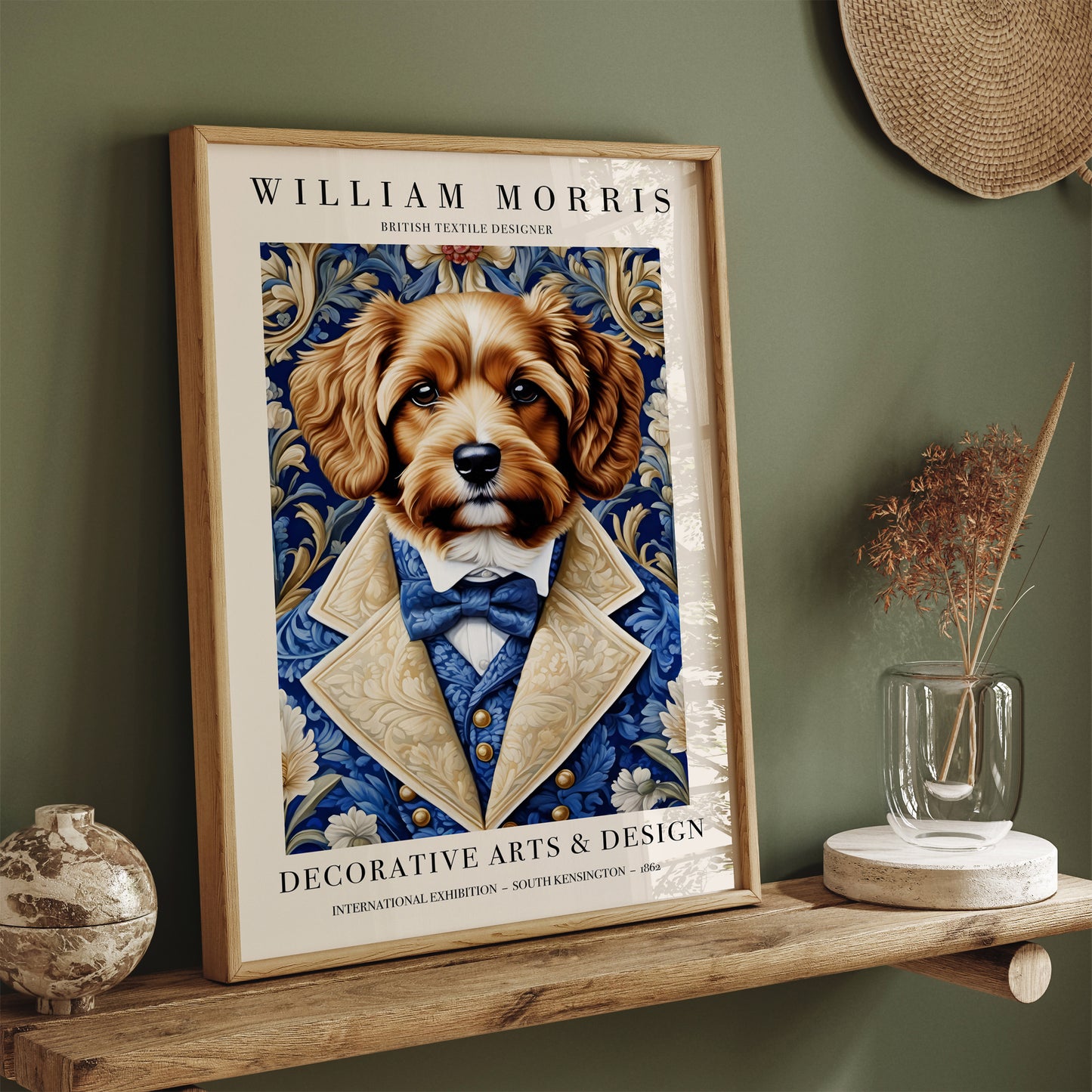 Elegant Dog Portrait Elegant Art Print