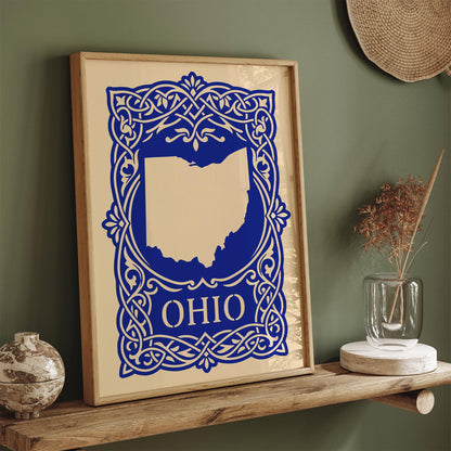 Ohio Blue Travel Poster