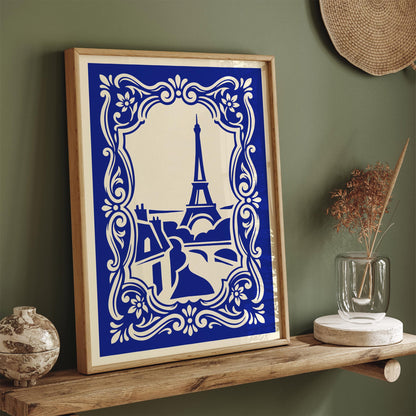 Paris Poster – Blue French Wall Art