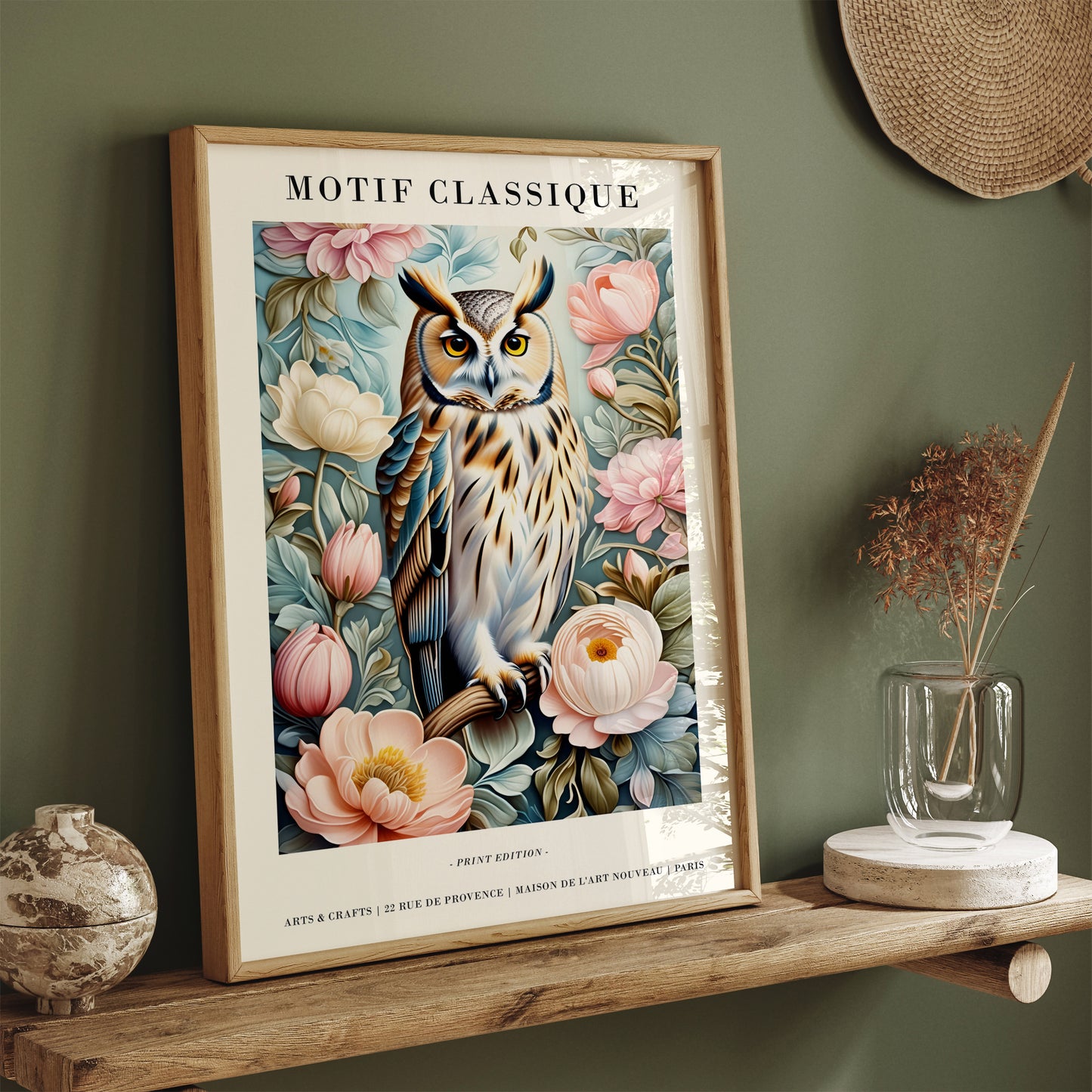 Motif Classique Artistic Owl Poster