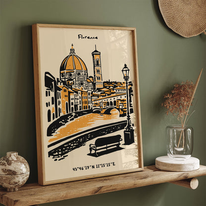Florence Italy Poster – Cityscape Wall Art