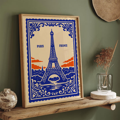 Paris France Eiffel Tower Poster
