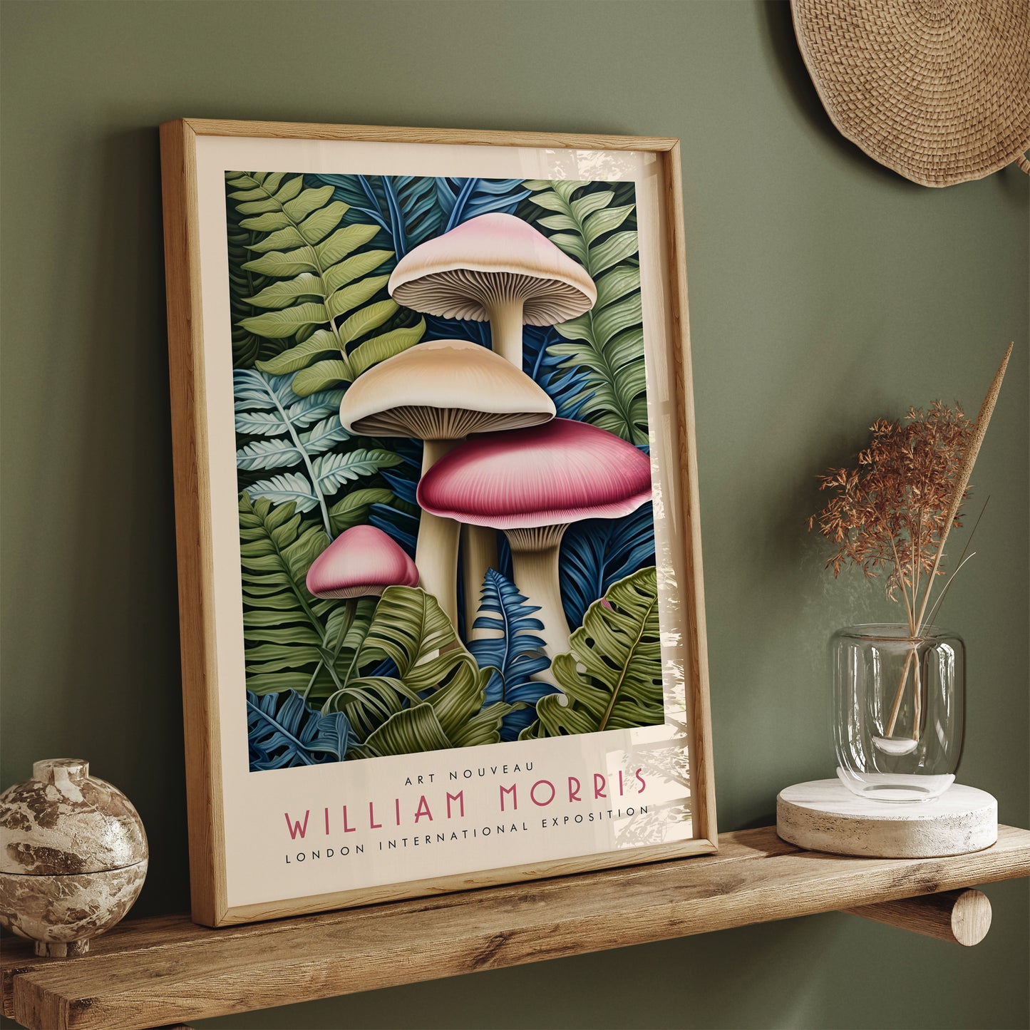William Morris Flora-inspired Giclee Print