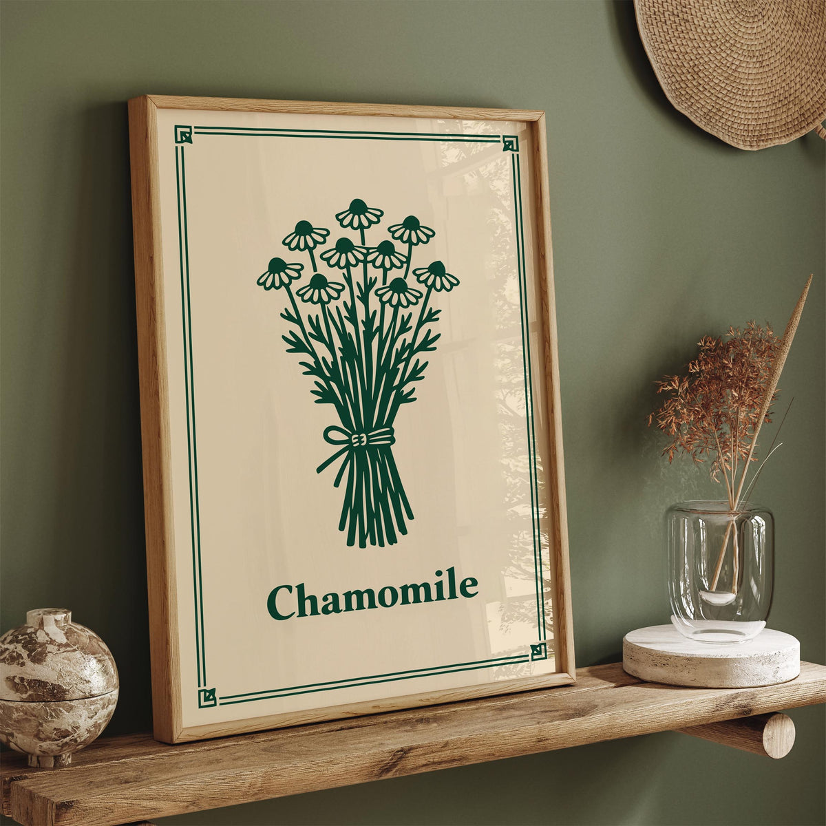 Chamomile Minimalist Kitchen Art Poster