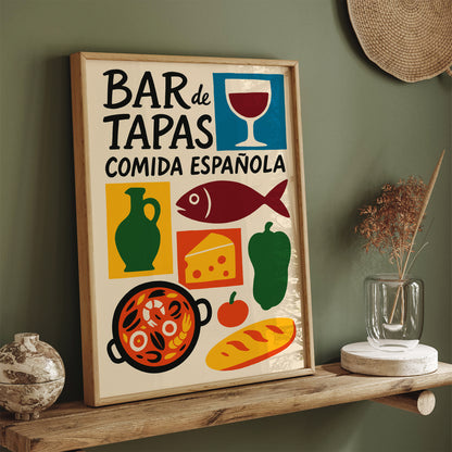 Spanish Tapas Poster – Bar & Kitchen Wall Art