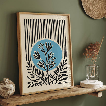 Modern Nature Black Art Print 2025